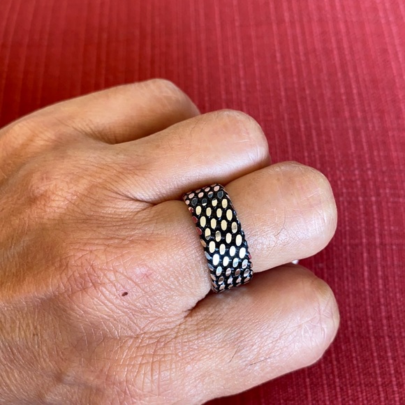 NEW 925 STERLING SILVER MEN ETERNITY WEDDING BAND - Picture 3 of 7